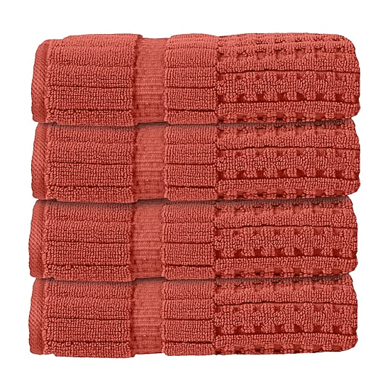Home Weavers Inc Willow Collection 100% Cotton Zero Twist 4-pc. Hand Towel