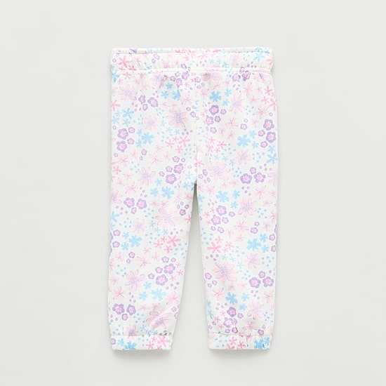 Okie Dokie Baby Girls Cinched Regular Fit Fleece Pull-On Pant