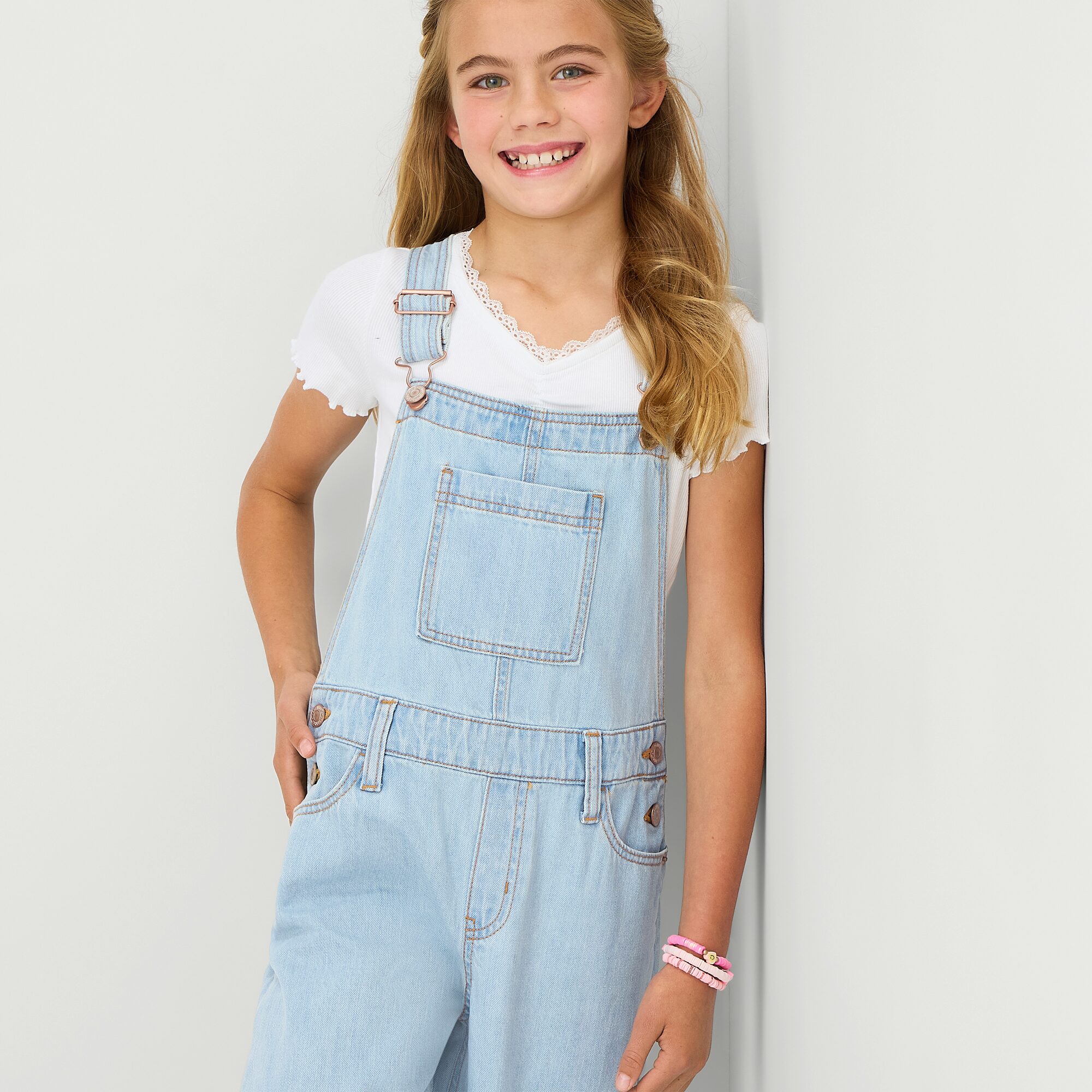Thereabouts Little & Big Kid Girls Overalls