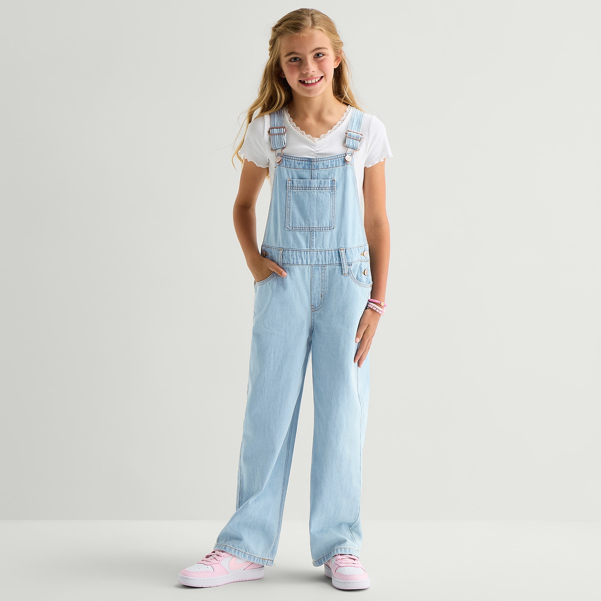 Thereabouts Little & Big Kid Girls Overalls
