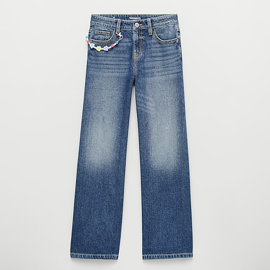 Thereabouts Little & Big Kid Girls Adjustable Waist Baggy Fit Jean