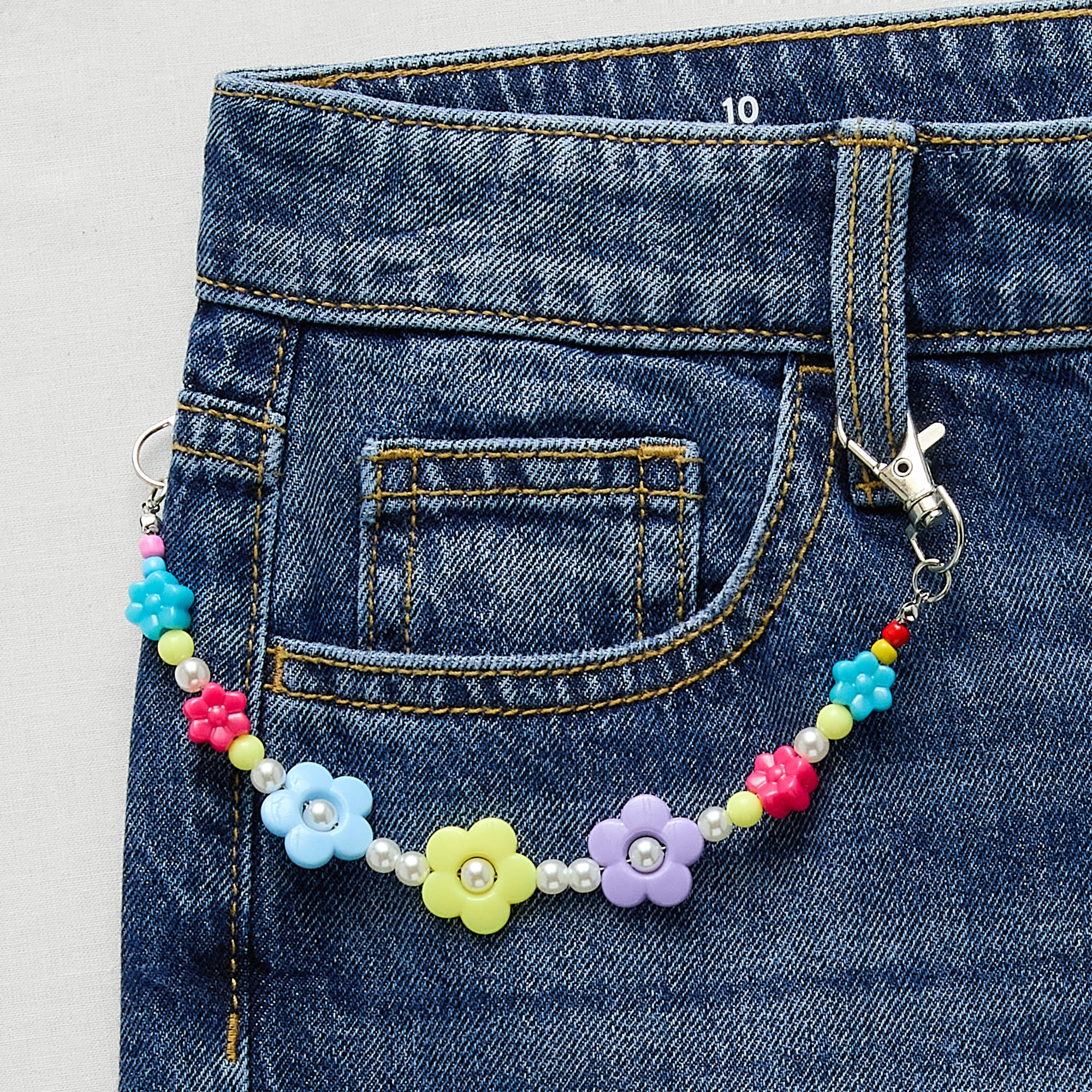 Thereabouts Little & Big Kid Girls Adjustable Waist Baggy Fit Jean