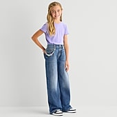 Thereabouts Little & Big Kid Girls Adjustable Waist Baggy Fit Jean