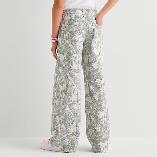 Thereabouts Little & Big Kid Girls Adjustable Waist Baggy Fit Jean