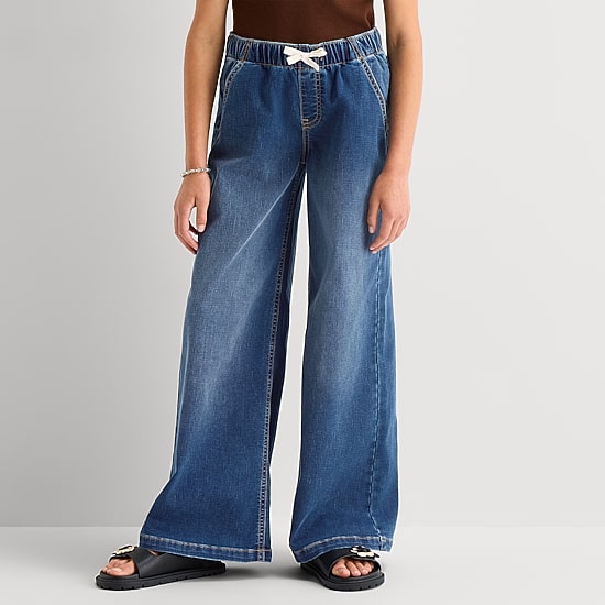 Thereabouts Little & Big Kid Girls Stretch Fabric Loose Fit Jean