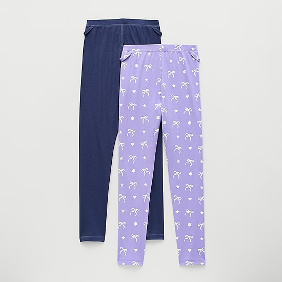 Thereabouts Little & Big Kid Girls Seated Wear 24" Straight 2-pc. Full Length Leggings