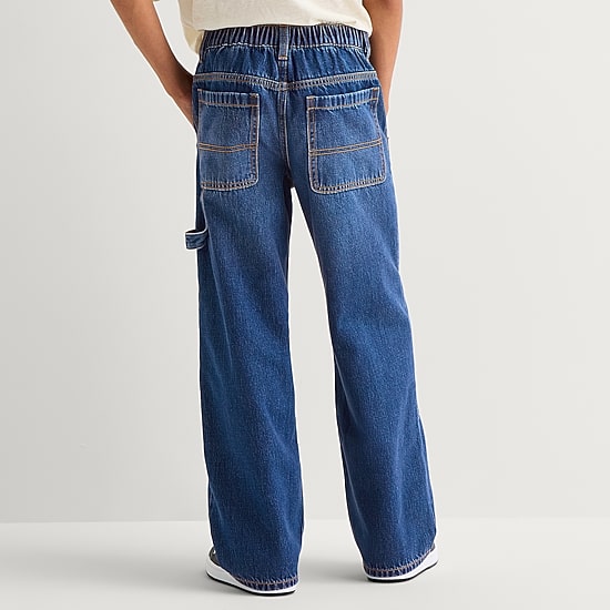 Thereabouts Little & Big Kid Boys Adjustable Waist Workwear Loose Fit Jean