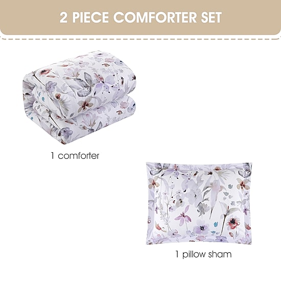 Stratford Park Mylie Floral Easy Care Comforter Set