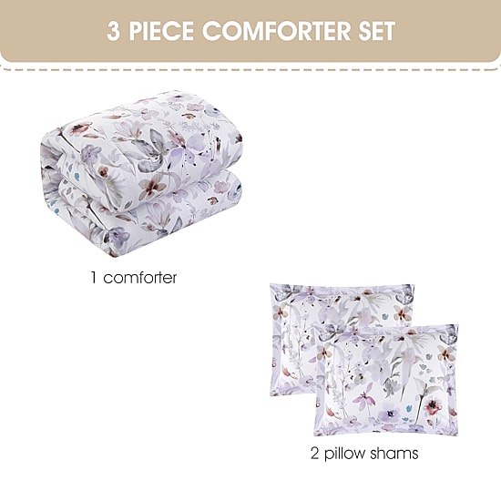 Stratford Park Mylie Floral Easy Care Comforter Set