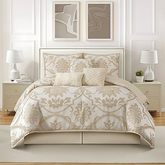 Stratford Park Melinda Floral 7-pc. Easy Care Comforter Set