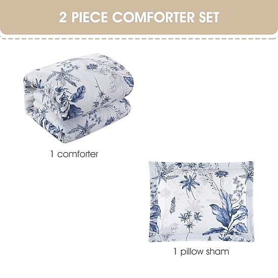 Stratford Park Hanna Floral Easy Care Comforter Set