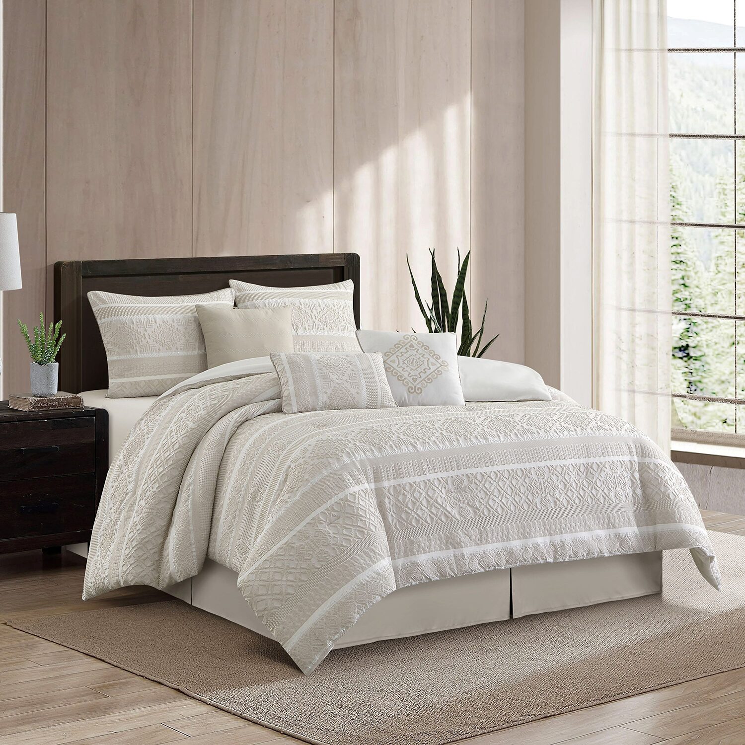 Stratford Park Imani Patchwork 7-pc. Easy Care Comforter Set
