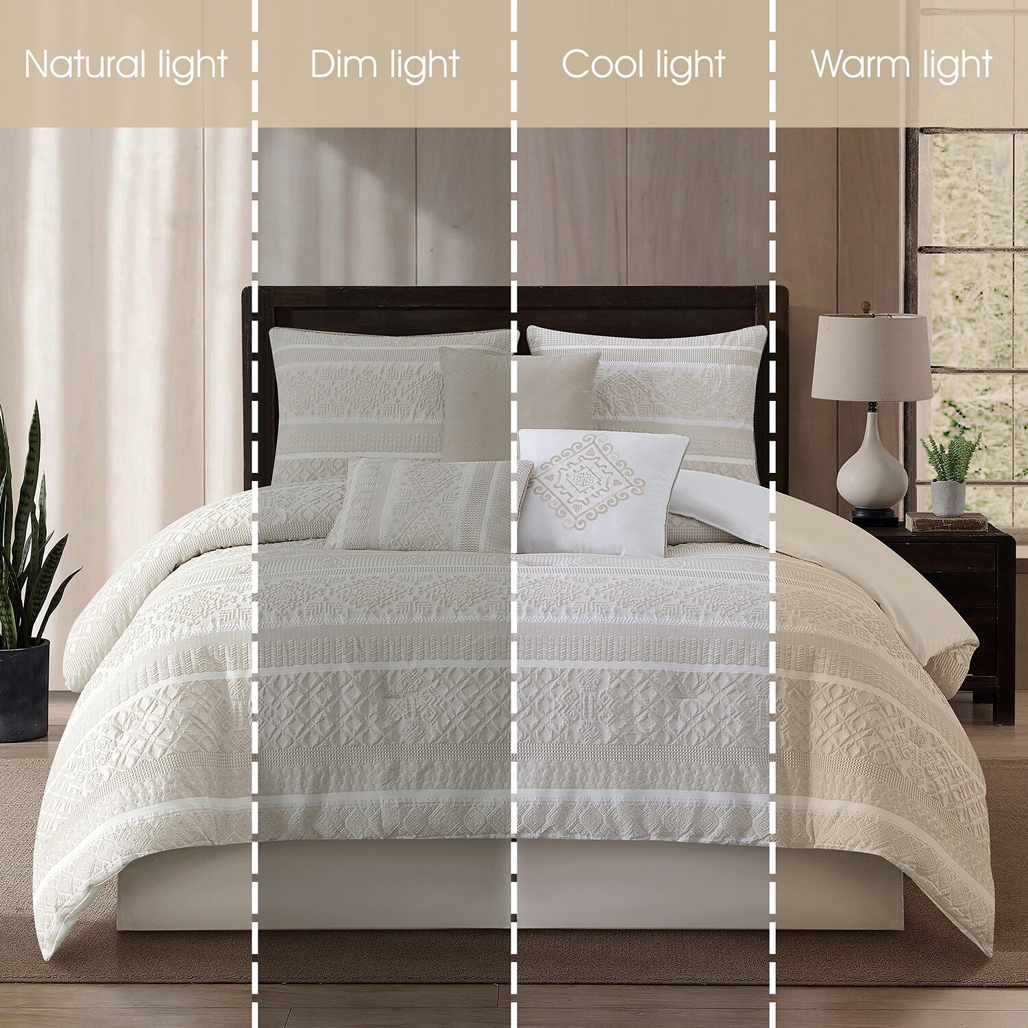 Stratford Park Imani Patchwork 7-pc. Easy Care Comforter Set
