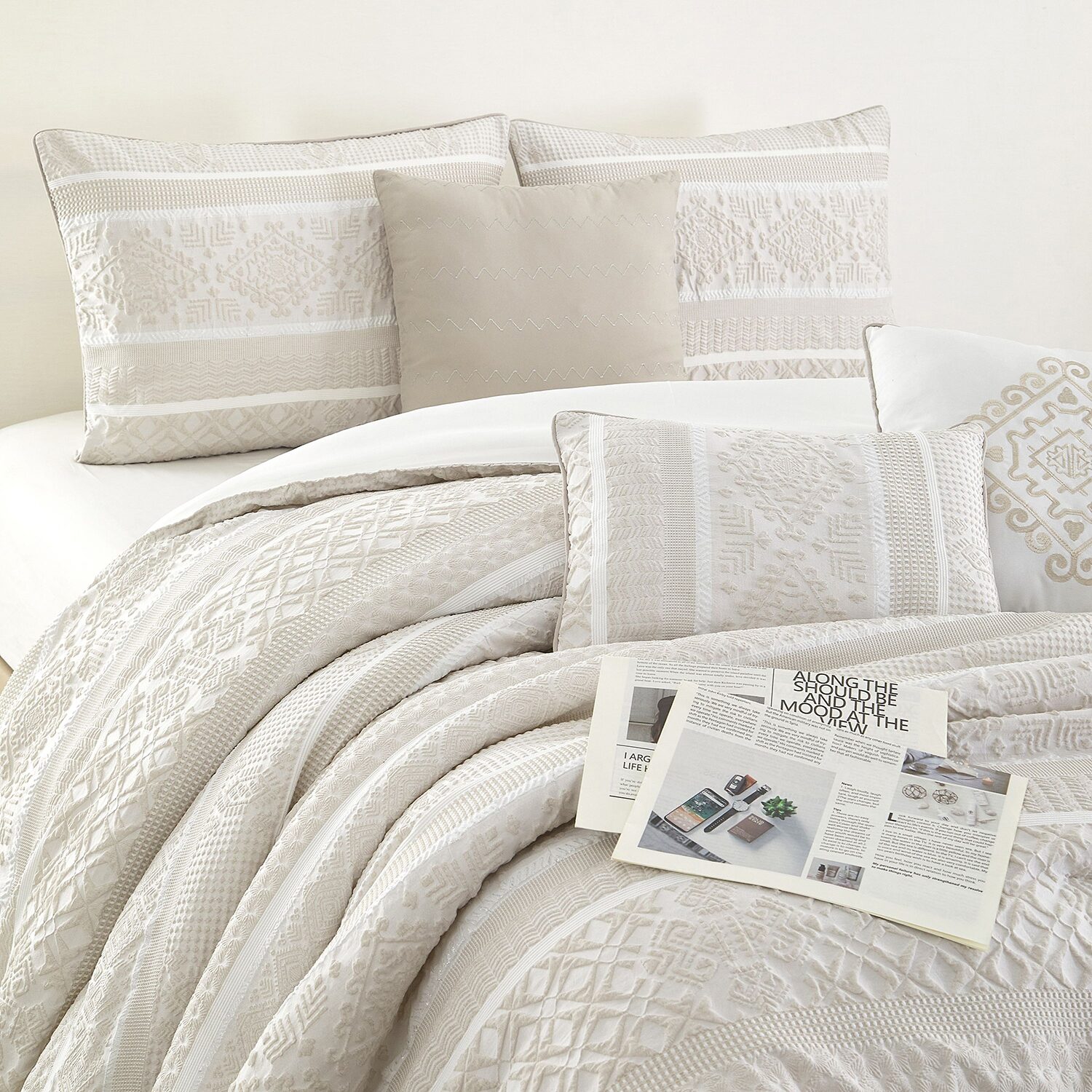 Stratford Park Imani Patchwork 7-pc. Easy Care Comforter Set