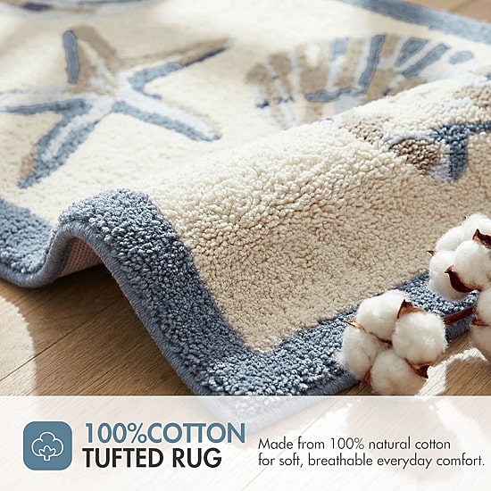 Madison Park Nantucket High Pile Tufted Bath Rug