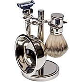 Harry D. Koenig 4-pc. Silver-Plated Shave Set For Men