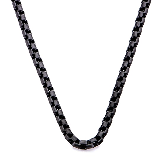 Mens Stainless Steel Hypoallergenic 22 Inch Box Chain Necklace