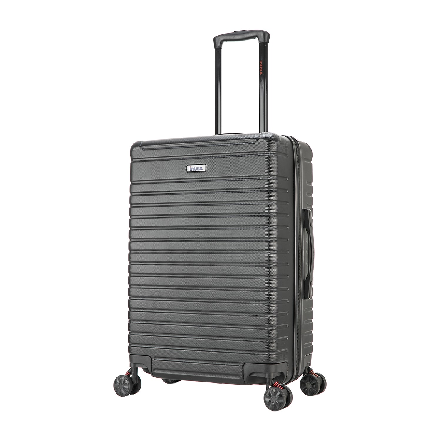 InUSA Deep Inch Hardside Lightweight Checked Spinner Luggage