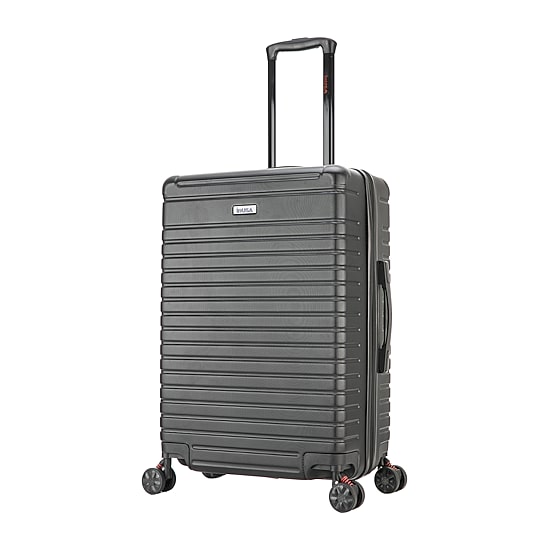 InUSA Deep 24 Inch Hardside Lightweight Checked Spinner Luggage