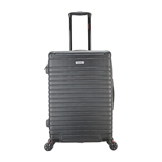 InUSA Deep 24 Inch Hardside Lightweight Checked Spinner Luggage