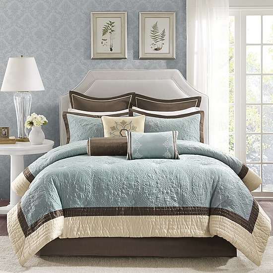 Madison Park Melanie Embroidered 9-pc. Comforter Set