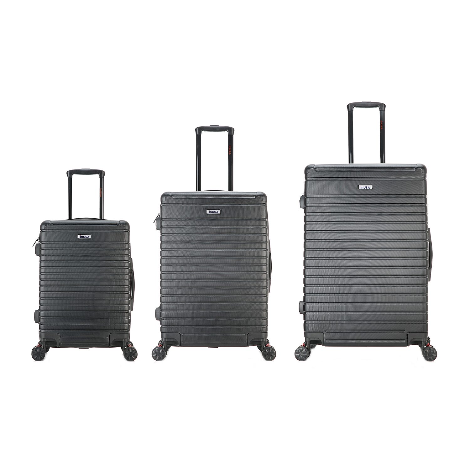InUSA Deep 3-pc. Hardside Lightweight Luggage Set