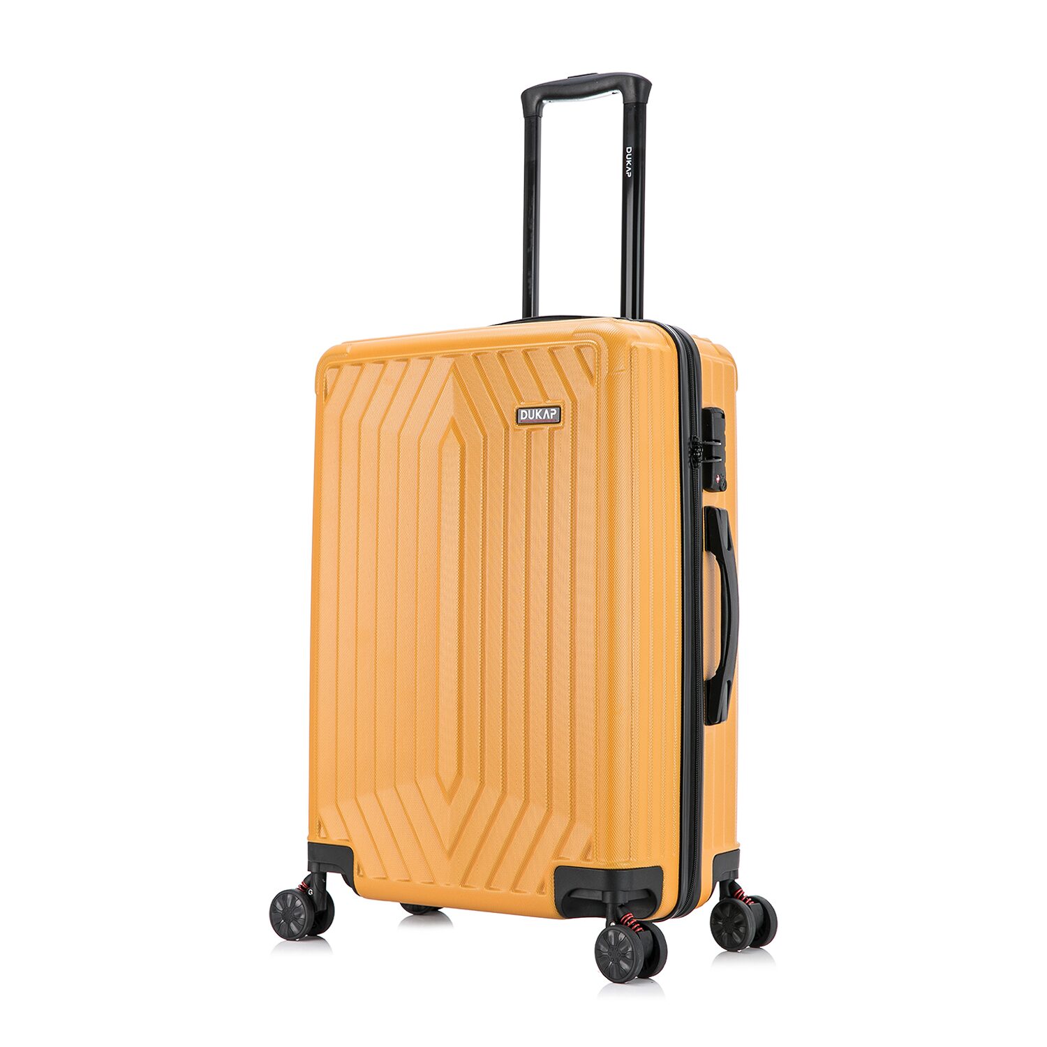 Dukap Stratos 24 Inch Hardside Lightweight Checked Spinner Luggage