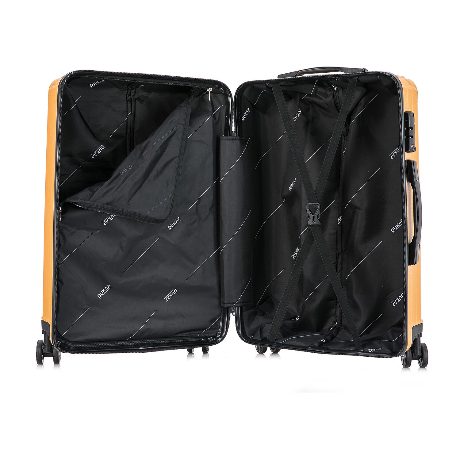 Dukap Stratos 24 Inch Hardside Lightweight Checked Spinner Luggage