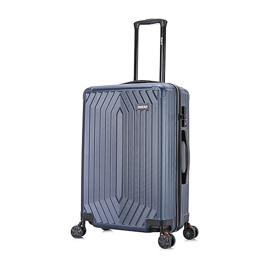 Dukap Stratos 24 Inch Hardside Lightweight Checked Spinner Luggage