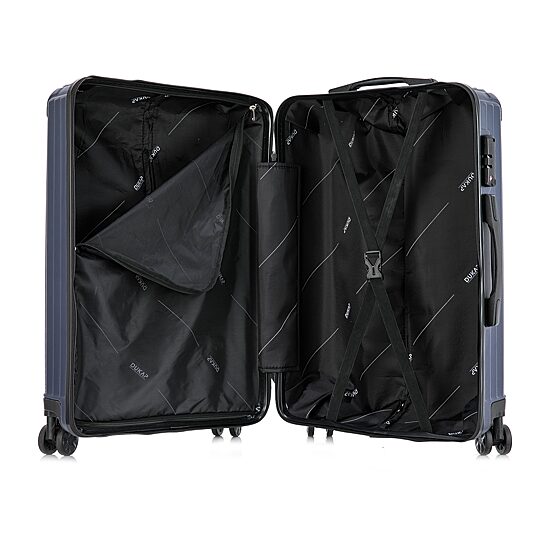 Dukap Stratos 24 Inch Hardside Lightweight Checked Spinner Luggage