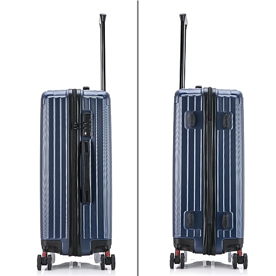 Dukap Stratos 24 Inch Hardside Lightweight Checked Spinner Luggage