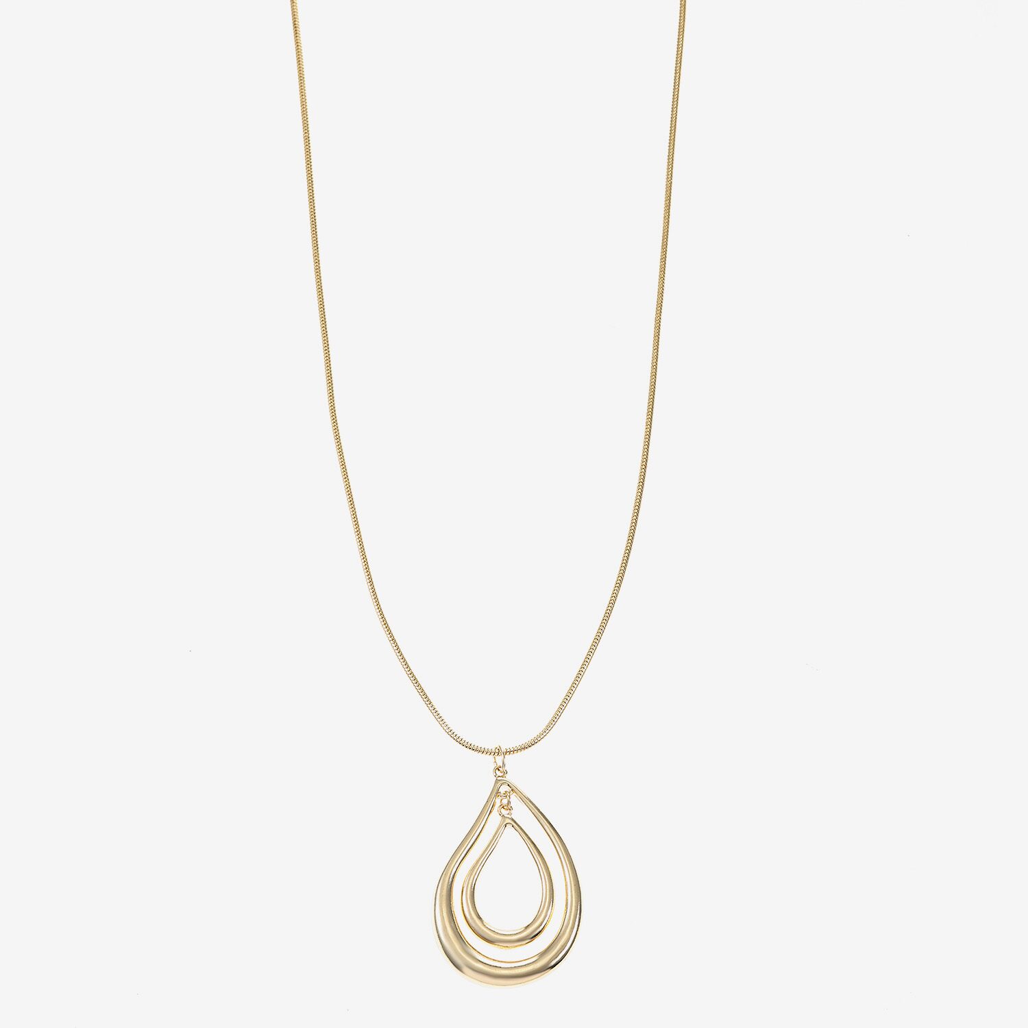 Liz Claiborne Orbital Womens 17 Inch Pendant Necklace