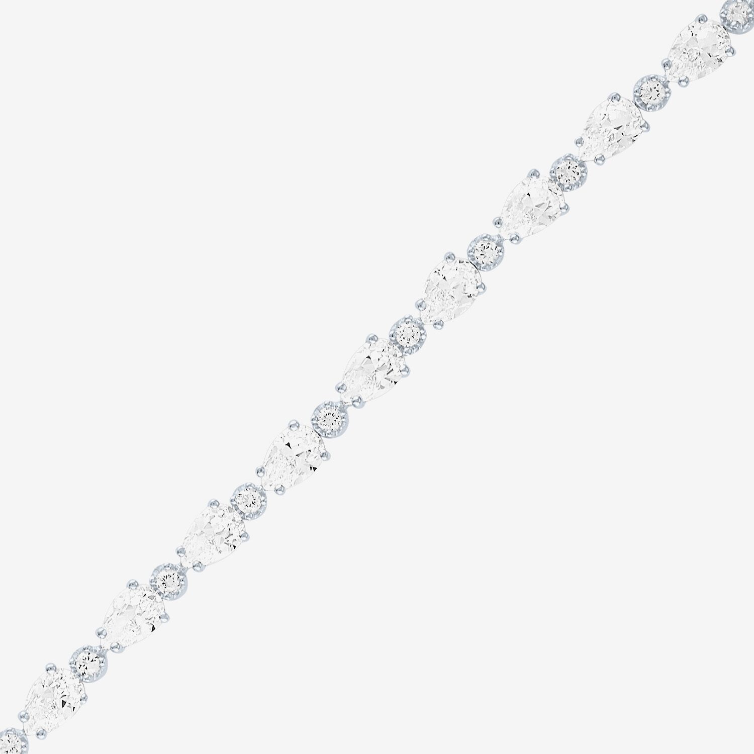 Womens Lab Created Sapphire Sterling Silver Inch Tennis Bracelet