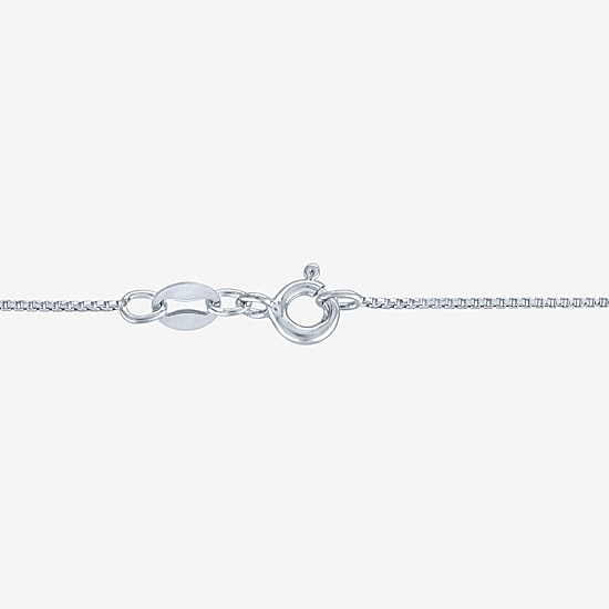 Gemstone & Lab-Created White Sapphire Sterling Silver Halo Pendant Necklace