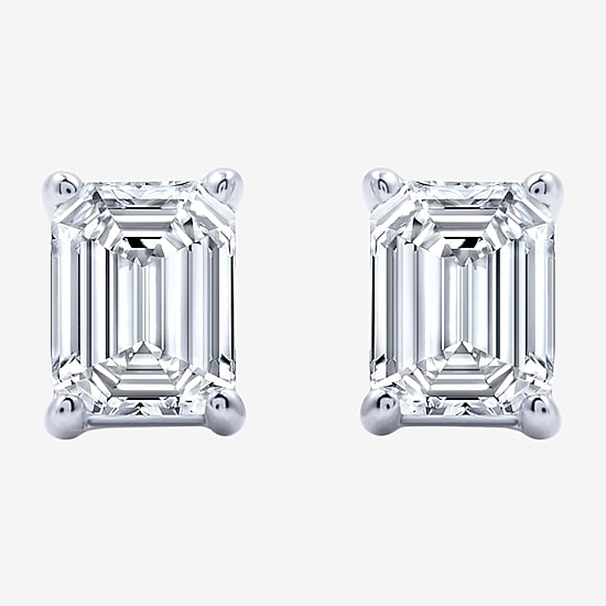 Ever Star (G / Si2-I1) 1 CT. T.W. Lab Grown White Diamond 10K Gold Stud Earrings