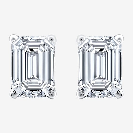 Ever Star (H-I / Si2-I1) 2 CT. T.W. Lab Grown White Diamond 14K Gold Stud Earrings