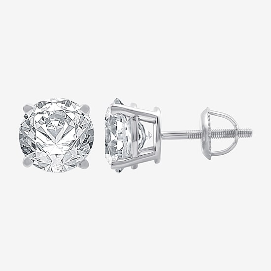 Ever Star (G / Vs1-Vs2) 5 CT. T.W. Lab Grown White Diamond 14K Gold 14K Gold Round Stud Earrings