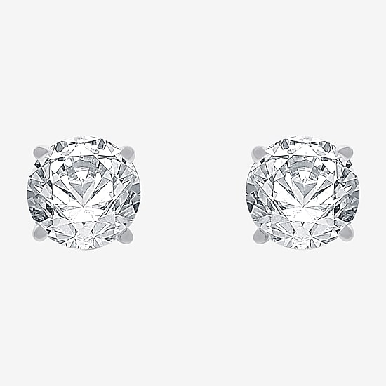 Ever Star (G / Vs1-Vs2) 5 CT. T.W. Lab Grown White Diamond 14K Gold 14K Gold Round Stud Earrings