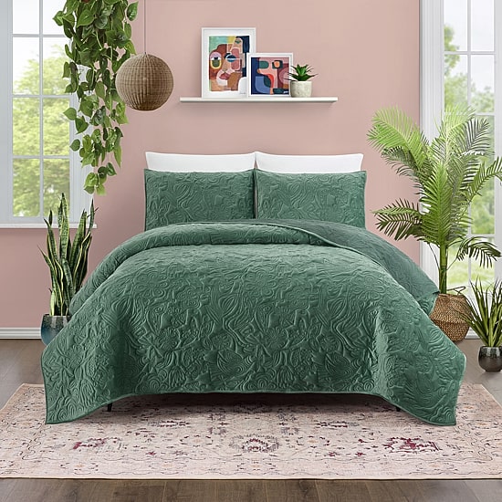 JUNGALOW by Justina Blakeney Secret Garden 3-pc. Embroidered Quilt Set