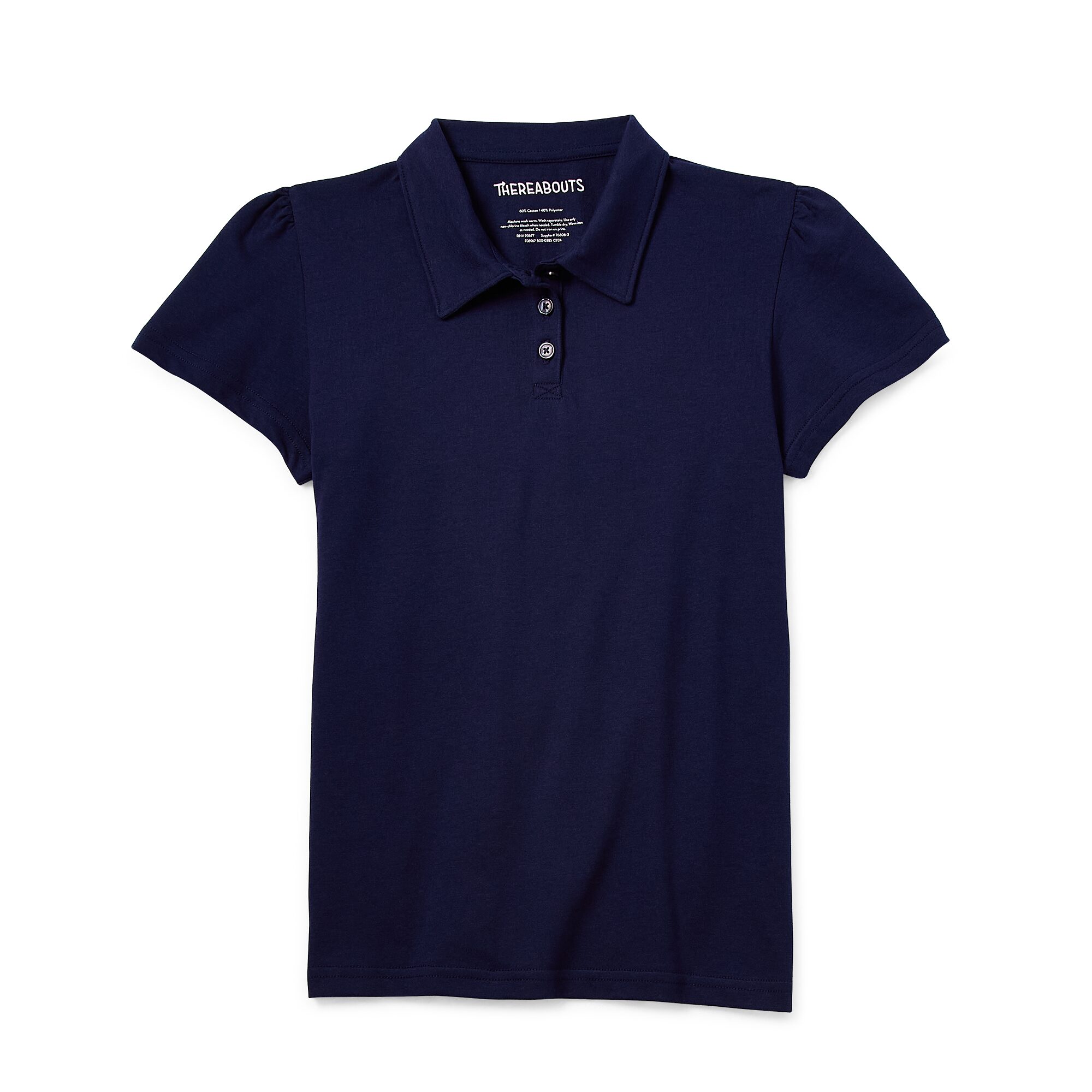 Thereabouts Little & Big Kid Girls Short Sleeve Regular Fit Polo Shirt
