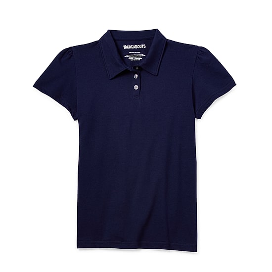 Thereabouts Little & Big Kid Girls Short Sleeve Regular Fit Polo Shirt