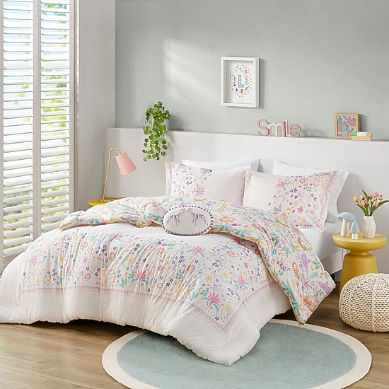 Intelligent Design Thea Cotton Midweight Reversible Comforter Set