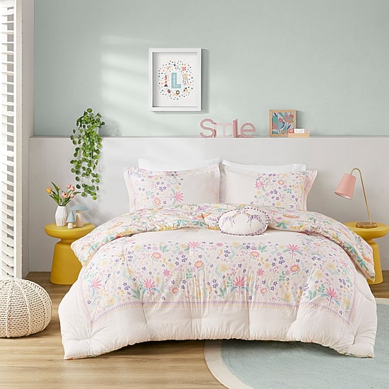 Intelligent Design Thea Cotton Midweight Reversible Comforter Set