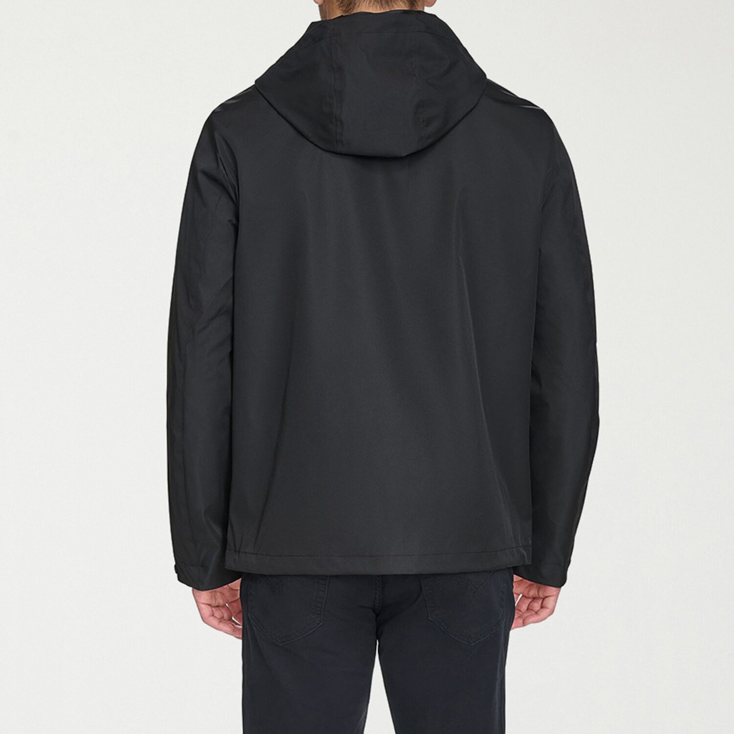 Dockers Mens Hooded Water Resistant Midweight Raincoat