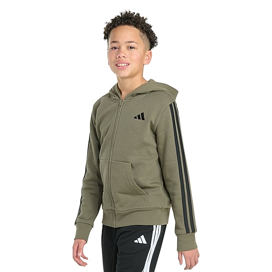 adidas Big Kid Boys Long Sleeve Fleece Zipper Active Hoodie