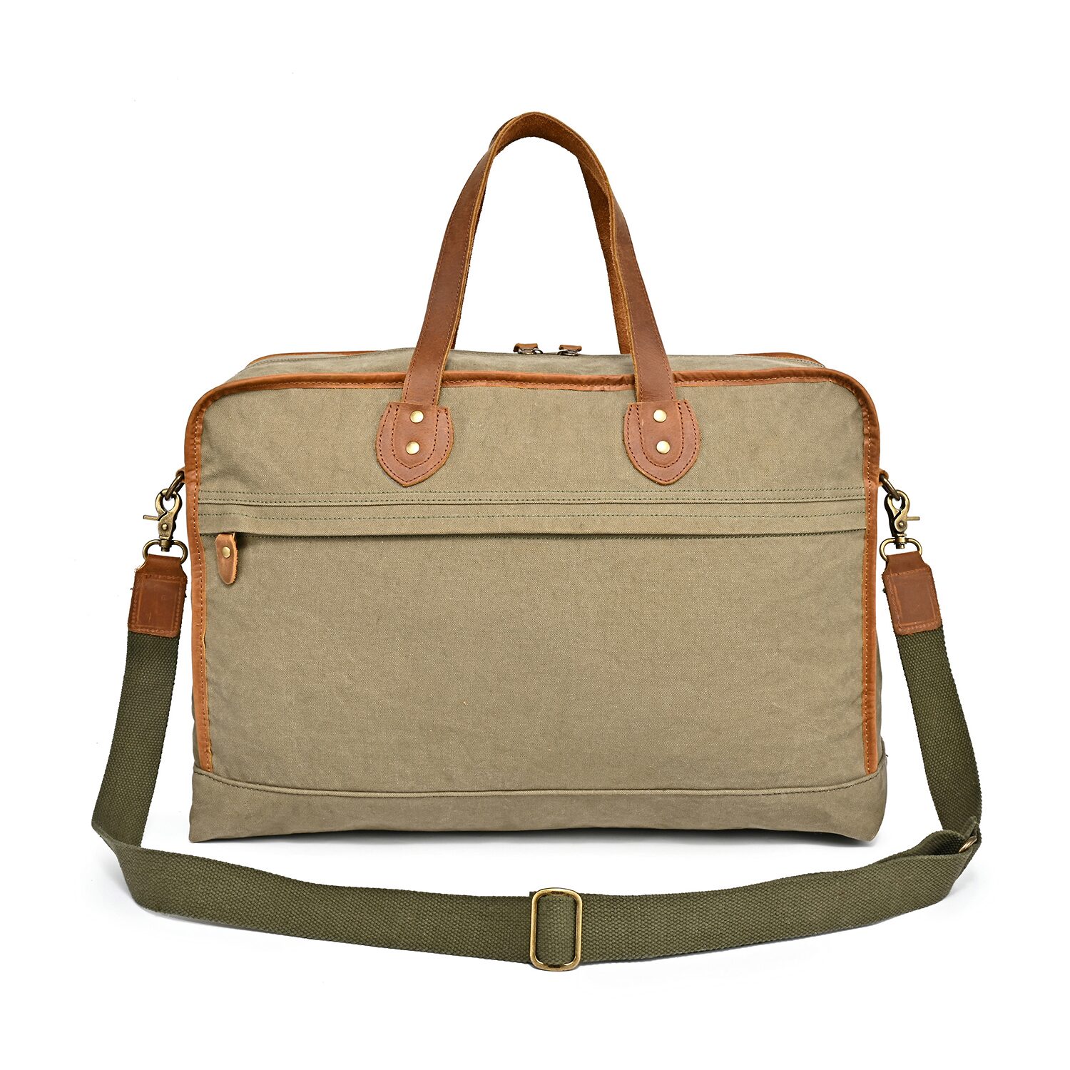 TSD Brand Valley Oak Convertible Weekender Duffel Bag