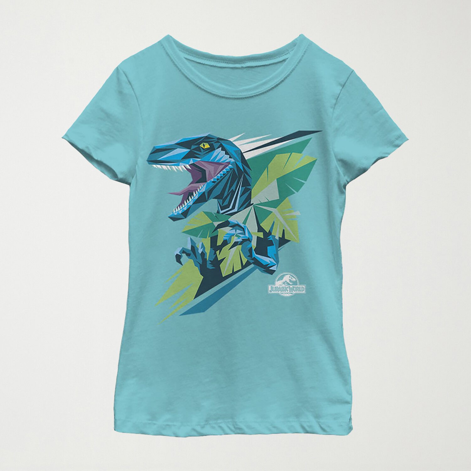 Little & Big Kid Girls Crew Neck Short Sleeve Regular Fit Jurassic World Graphic T-Shirt