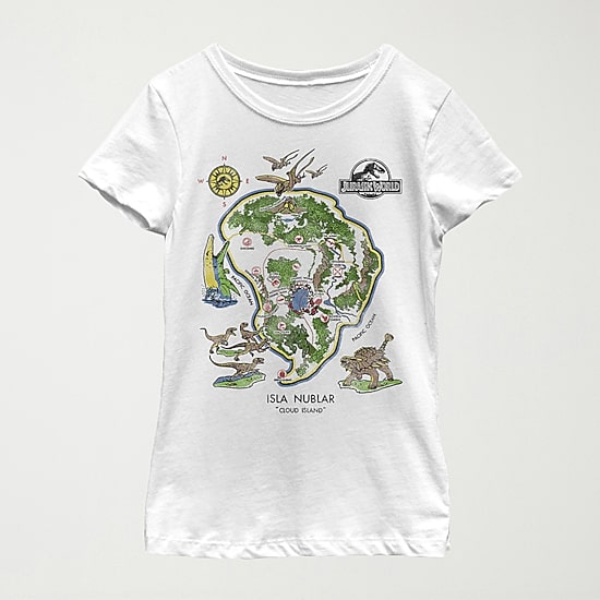 Little & Big Kid Girls Crew Neck Short Sleeve Regular Fit Jurassic World Graphic T-Shirt