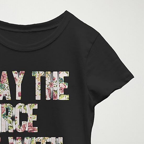 Little & Big Kid Girls Crew Neck Short Sleeve Regular Fit Star Wars Graphic T-Shirt
