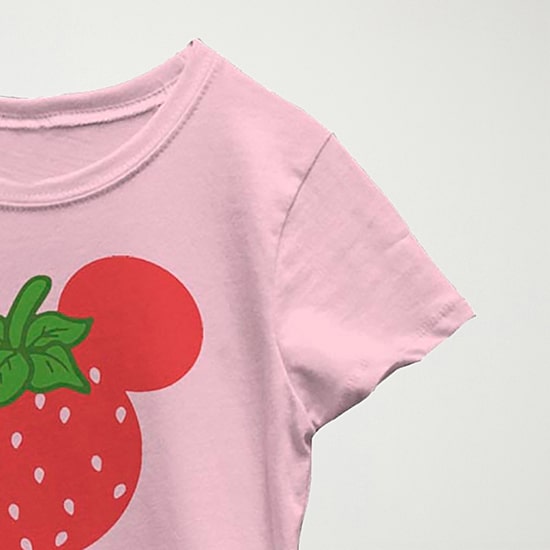 Disney Little & Big Kid Girls Round Neck Short Sleeve Slim Fit Minnie Mouse Graphic T-Shirt